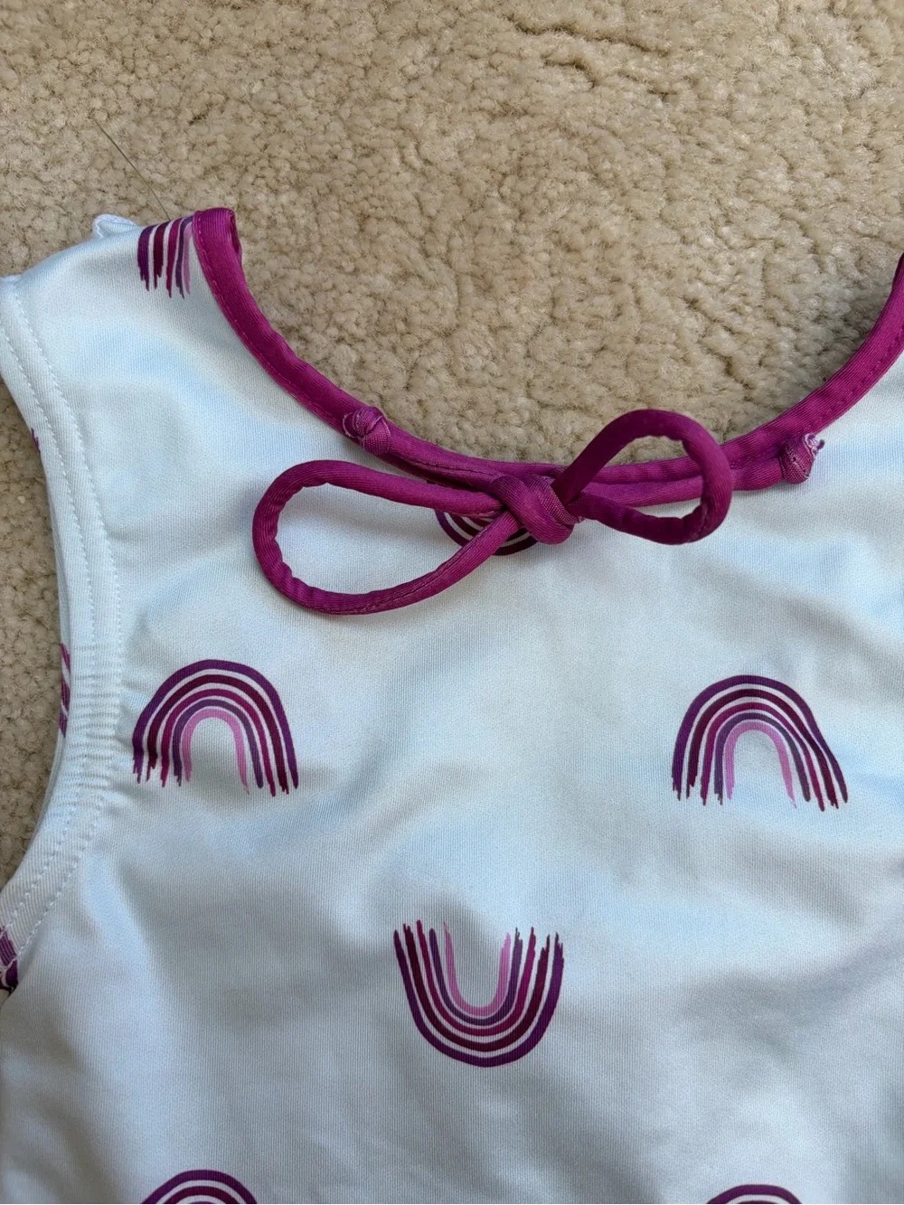 SweetHoney Size 18 Months Purple Rainbow Print One Piece Dance Leotard